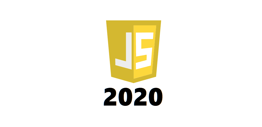 JavaScriptのロゴと2020の文字